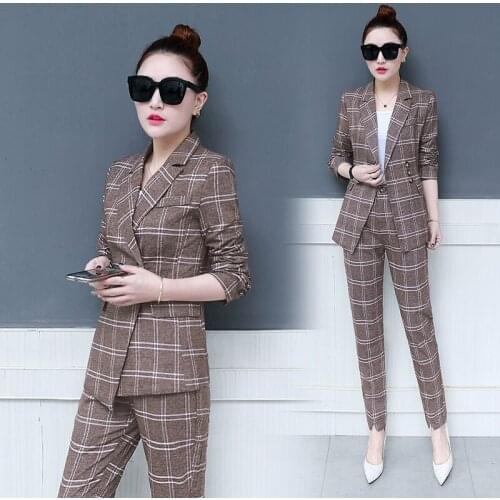 Youth clothing for women Tow piece set elegant womens suit 2 piece sets womens outfits Office clothing set Korean style K4273