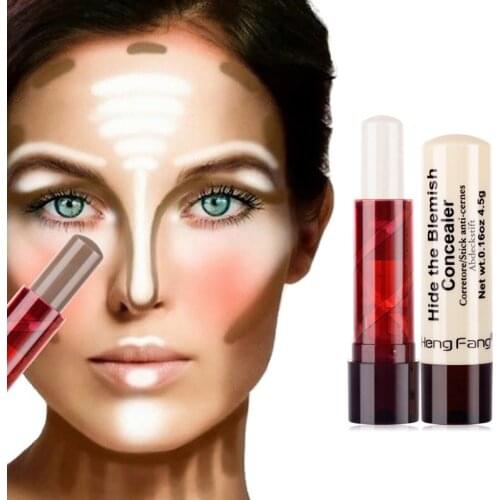 Face Foundation Concealer Pen Long Lasting Dark Circles Corrector Contour Concealers Face Base Highlighter Makeup Tools