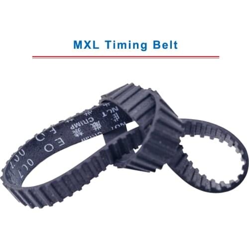 2 pcs MXL Timing Belt model-118/119/120/121/121.6/122/123/124/125/126MXL Transmission Belt Width 6/10mm For MXL Timing Pulley