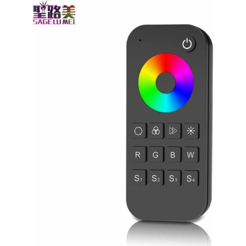 RT4 1zone Touch Wheel RF Remote Controller RT9 4 zone 2.4G Wireless 3CH RGB 4CH RGBW LED Controller