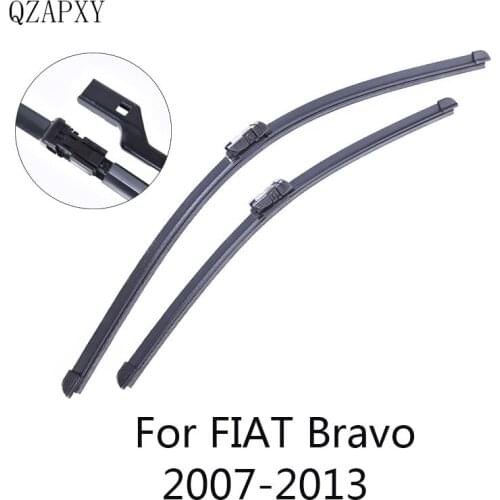Front and Rear Wiper Blades for Fiat Bravo from 2007 2008 2009 2010 2011 2012 2013 Car Accessories Windshield Wipers