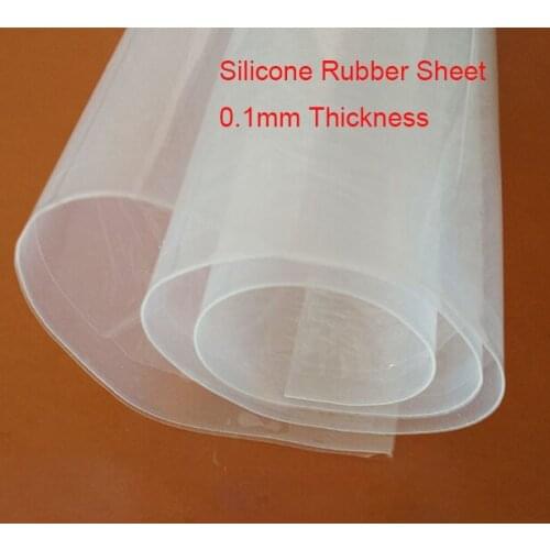 0.1mm thickness Silicone Rubber Sheet Sealing Material, Size:500*500mm, 5 pcs/lot