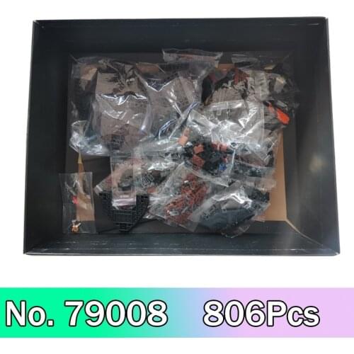 Compatible 79008 Building Blocks Pirate Ship Ambush Model 806PCS Bricks Children Toys