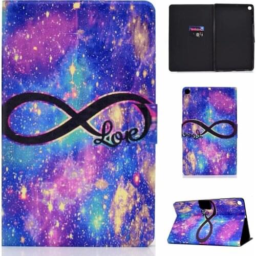 Smart Tablet Case 8" inch Tablet Funda Capa For Samsung Galaxy Tab A8 2019 SM-P200 P205 Folding Flip Stand PU Leather Case Cover