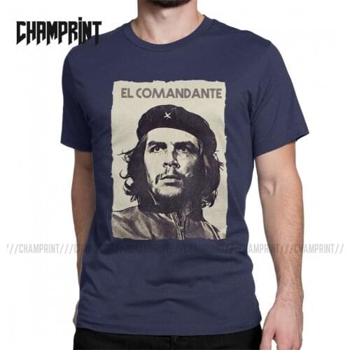 Mens T-Shirts Che Guevara Funny 100% Cotton Tee Shirt Short Sleeve Revolution Revolutionary Cuba Cuban T Shirt O Neck Gift Idea