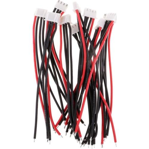 10pcs Silicone Cable Wire 100mm For 1s 2s 3s 4s LiPo Battery Balance Charger