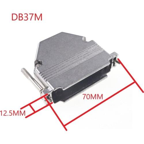 2 pcs D-Sub Connector Hood 37 Pin 62 Pin 8W8 13W6 17W5 21W4 25W3 27W2 Cable Exit Assembly Hardware 2 Backshell Shield Zinc Alloy
