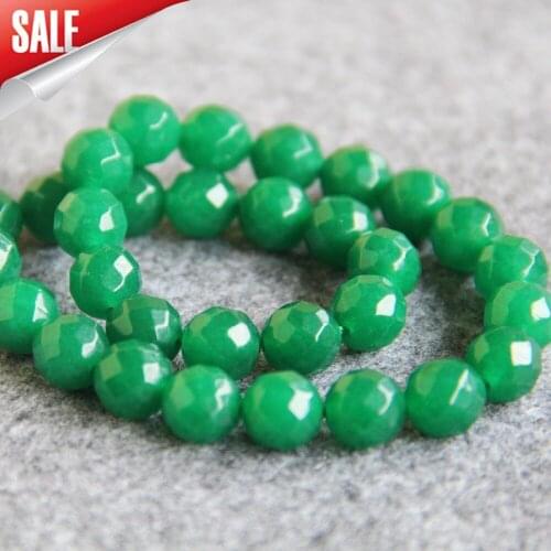 2021 New For Necklace&Bracelet 10mm Natural Green Beads Round Shape Stone Loose DIY Beads Accessory Parts 15inch Jewelry Making