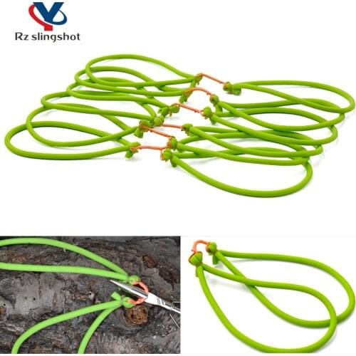 3/6/9 Pcs Outdoor Slingshot Round Rubber Bands Material Natural Rubber Strong Elasticity for Hunting Shooting Fish Accessories