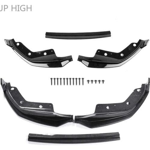 3PCS Car Front Bumper Lip Spoiler Splitter Diffuser Detachable Body Kit For-BMW 3 Series G20 2019-2020