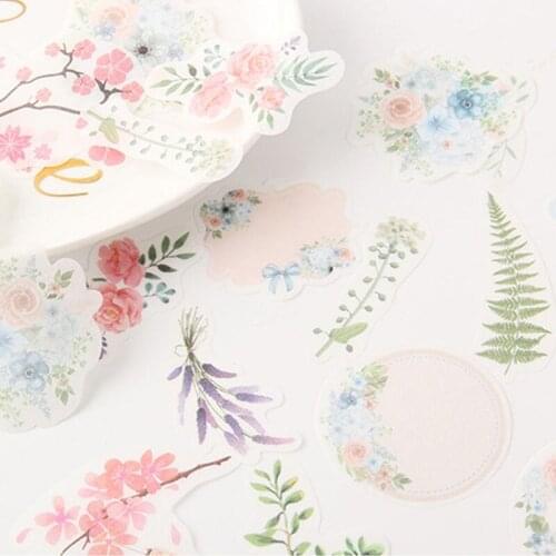 40pcs European Style Retro World Famous Building Series DIY Plant Garland Handbook Album Scrapbook Stationery Diary Sticker