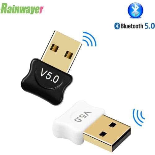 USB Receiver Transmitter Adapter Bluetooth 5.0 Audio Receiver for Computer Laptop Win 10 8 Wireless Transmitter Dongle Adapter
