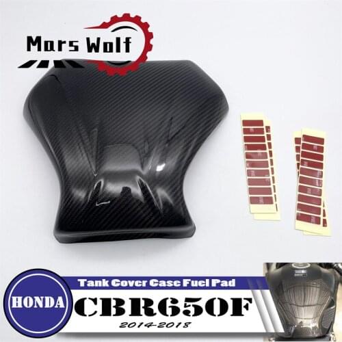 For Honda CB650F CBR650F 2017-2020 CB 650F CBR 650F Motorcycle Accessories Real Carbon Fiber Tank Cover Case Fuel Pad Protectors