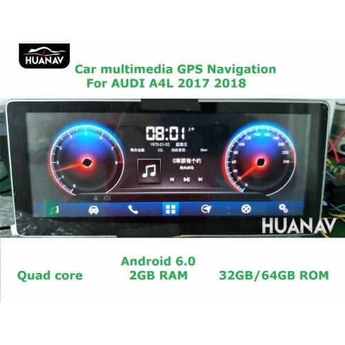 Car GPS navigation for AUDI A4L 2017 2018 Android6.0 10.25'' BIG screen multimedia Auto Satnav stereo recorder GPS head unit