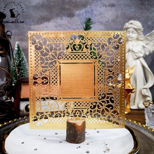 Panalisacraft Big vintage background Metal Cutting Dies Craft Dies Scrapbook Card Making Album Embossing Stencil Die cut