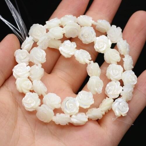 3Pcs/6Pcs/10Pcs/15Pcs Hot Sale Natural Seawater Shell Flower Beads For Jewelry Making DIY Necklace Bracelet Earrings Accessory