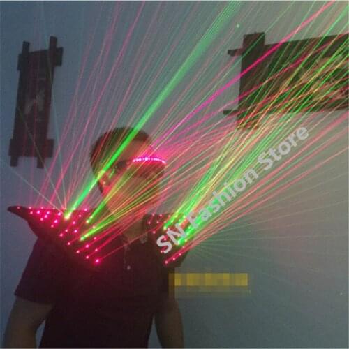 HH11 Green +red colors Laser vest bar party DJ disco props Illuminated costumes performing luminous clothing/ballroom dancing