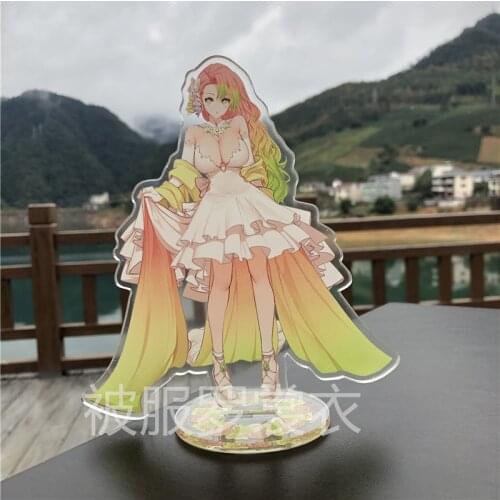 Demon Slayer Kamado Nezuko Tanjirou Kochou Shinobu Kanroji Mitsuri Acrylic Stand Figure Model Cartoon Desk Decor Cosplay