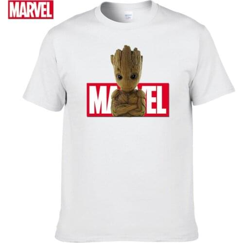Summer Menswear Printing Superhero Groot Movie Guardian Galaxy T-Shirt Men And Women Baby Groot Flower Pot Groot T-Shirts #48