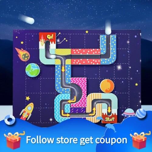 Magnetic Gravity Balance Ball Children Puzzle Early MatchToys Education Baby Maze Plastic Jigsaw Puzzle Magnet Environment Prot