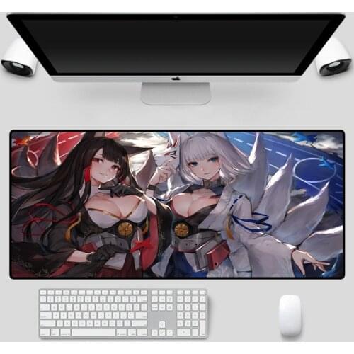 Mairuige Animated Mouse Pad Two Sexy Big Tits Beauties Computer Notebook Office Keyboard Desk Pad Gaming Accessories Mouse Pad