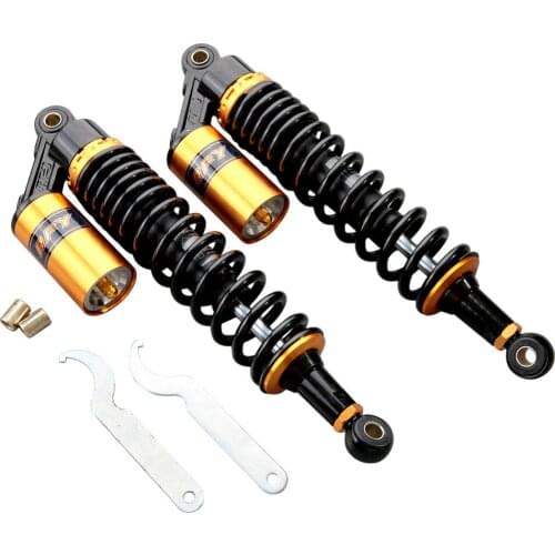 Motorcycle Suspension Air Shocks Absorber for Yamaha Honda Kawasaki Suzuki Quad Bike Universal 13.5" 340mm Eye/Eye Model 2pcs