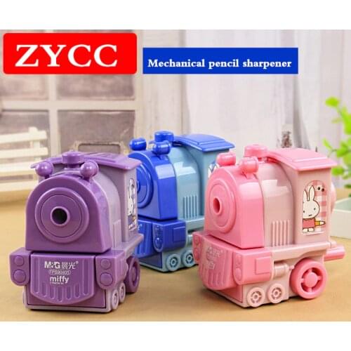 2017new cute locomotive mechanical pencil sharpener kids school stationery gifts High quality pencil sharpener