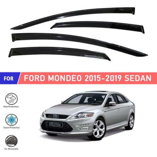 Window deflector for Ford Mondeo 2015- Sedan car window deflector wind guard vent sun rain visor cover car styling decor