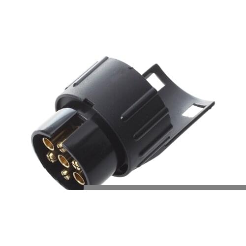 7 To 13 Pin Adapter Trailer 12V Caravan Truck Towbar Towing Electrical Converter N Type Plastic