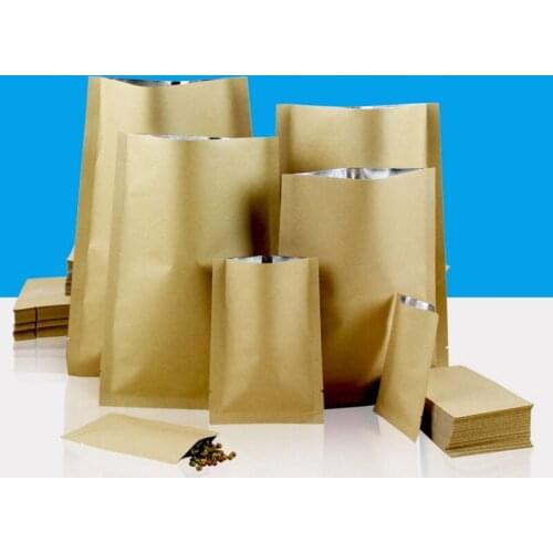 Kraft Paper Tea Bag Heat Seal Self-styled Packing Bag External Tea Bags 100pcs/lot