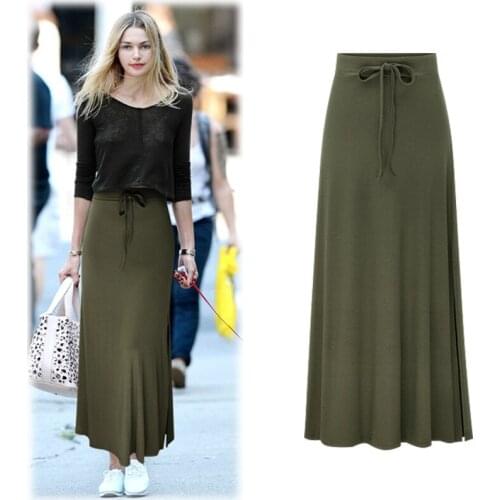 Sexy Split Knit Long Skirt 2021 New Belted One-step Skirt Korean Temperament Was Thin and Tight-fitting Hip Skirt