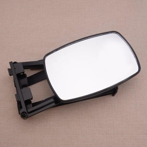 Clip-On Adjustable Extension Towing Rearview Mirror Trailer Tractor RV Safe Hauling Accessories