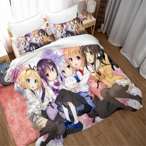 Sexy Lovely Girls Bedding Set Is The Order A Rabbit Duvet Cover 3D Print Cartoon Anime Bed Line For Kids Teen (No Sheets)
