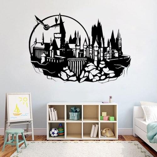 Cartoon magic Castle wall Sticker For Kids Room Decoration Bedroom viny Wall Stickers removable Art Decor Wallpaper Mural Z256