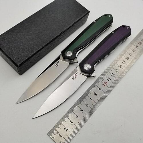 EF964 Folding Knife D2 Blade G10 Handle Outdoor Hunting Survival Camping Fruit Tactical Pocket Knives EDC Multi Tools