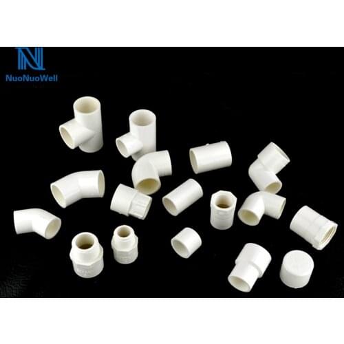 NuoNuoWell 25mm X 20mm Coupling Water Connectors 1/2" Female To 20mm Tee Connector 45 Degree Elbow 3/4"Male To 25mm Straight