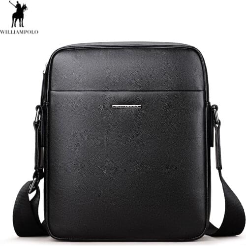 Cow Leather Mens bag Messenger Bag Business Casual Vintage Mens Bag Leather Shoulder Crossbody Bag bandolera hombre men bag