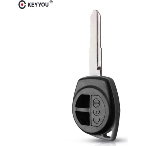 KEYYOU Remote Car Key Case Shell Fob Housing For Suzuki Swift HU133R SZ11R Blade Replacement 2 Buttons