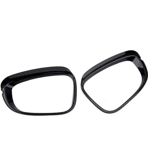 1 Pair Car Side Mirror Rain Eyebrow Cover Trim Decor Moulding ABS Carbon Fiber Style Fit For Honda Accord 10th 2018 2019 2020