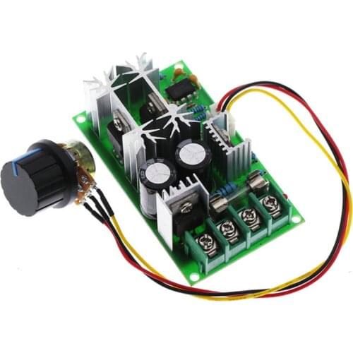 1PC 20A PWM DC Motor Speed Controller 12V 24V 36V 48V PWM Controller /w Potentiometer Knob Switch