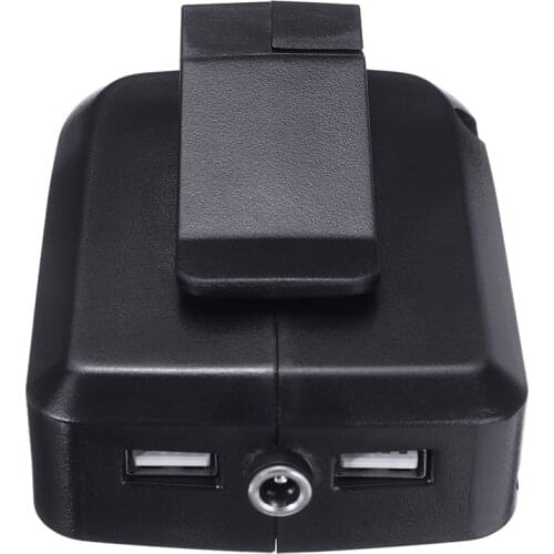 1Pc Plastic Battery Adaptor For 14.4V/18V Li-ion Battery Adaptor to Power DC 12V 3A/5V Dual USB