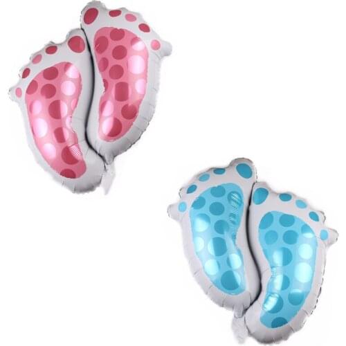 2pcs 65.5*54.5cm Large Feet Pink Blue Cartoon Animal Aluminum Film Balloon Christmas Birthday Party Decoration