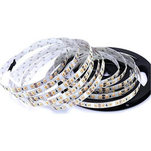 5m SMD 2835 600 LEDs 12V 72W 7500LM IP20 Dust-sealed Sealed Cool White LED Lamp Strip Band Tube Lights