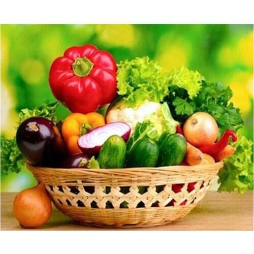 Diamond Embroidery Fruit Diamond Art Mosaic Cross Stitch Kit Diamond Painting Full Round