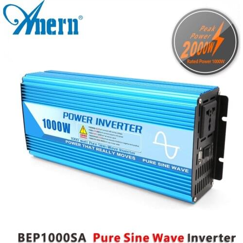 Anern Pure Sine Wave Inverter 2000W 3000W 4000W Car Inverter DC 12V/24V AC 110v 220v Power Inverter Power Car Micro Inverter