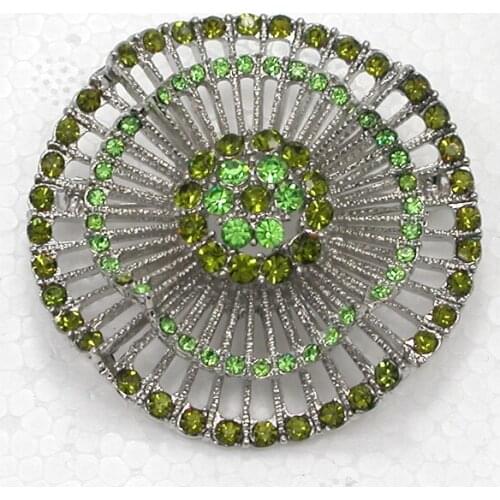 Rhinestone Flower Pin brooches C2092 K