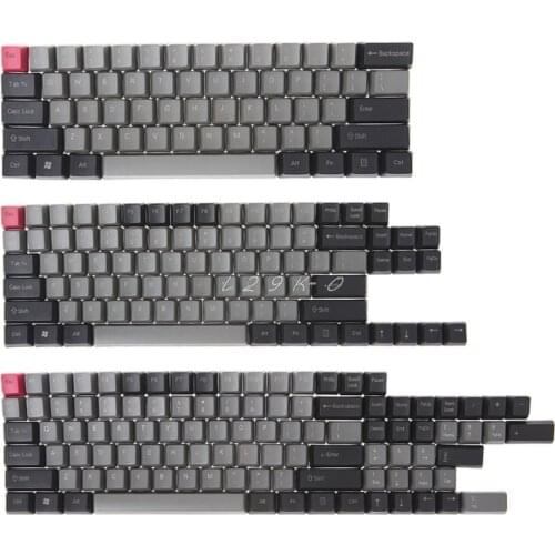Black Gray Mixed Dolch Thick PBT 104/87/61 Keycaps OEM Profile Key Caps