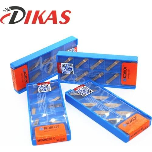 DIKAS 10pcs mgmn200 mgmn250 mgmn300 mgmn400 nc3030 grooving carbide inserts turning inserts turning tool CNC tools