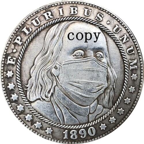 Hobo Nickel 1890-CC USA Morgan Dollar COIN COPY Type 237