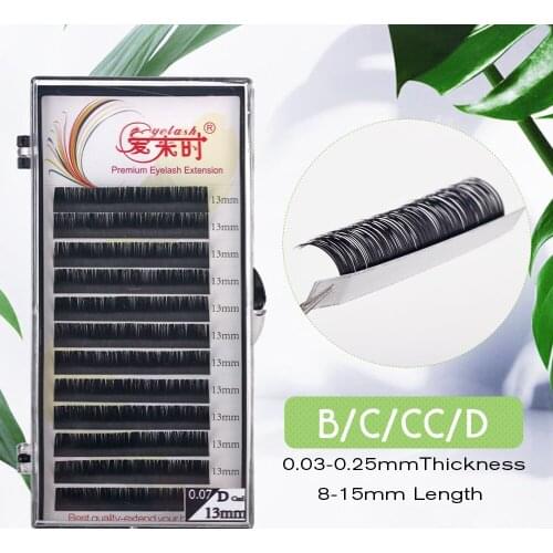 Eyelashes Extension Individual Maquiagem Cilios Eyelashes 0.03-0.25mm Thickness Eyelashes B/C/CC/D Curl Russian Volume Eyelashes